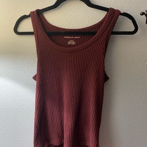 Burgundy tank top from American Eagle never used.